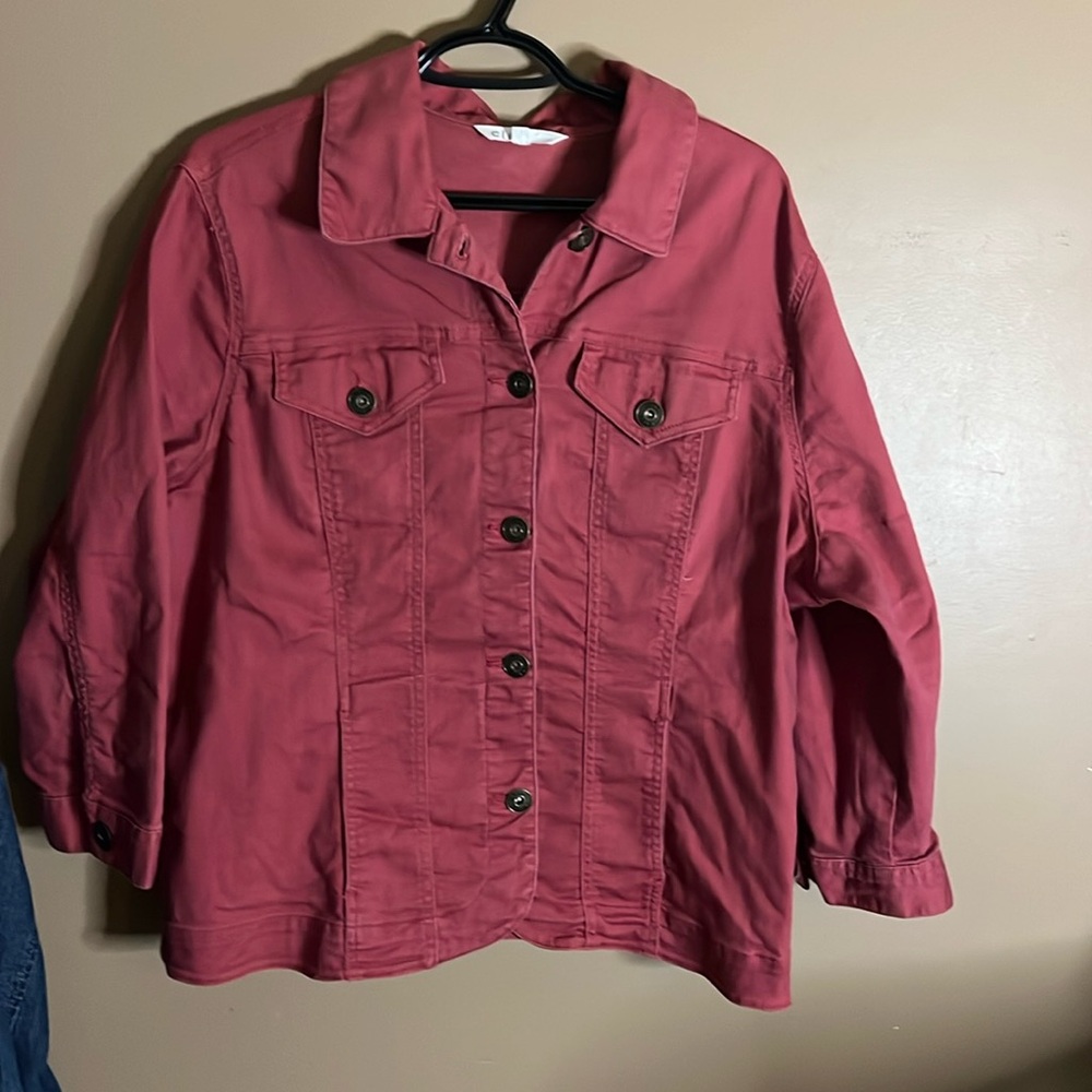😄Light Denim Light Stretch Jacket XL
